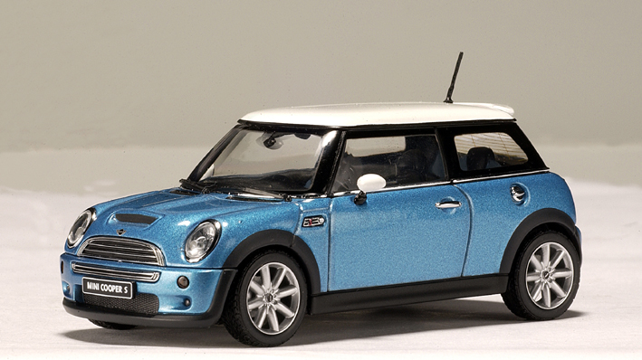 Autoart 2002 Mini Cooper S Electric Blue 54841 Im 1 43