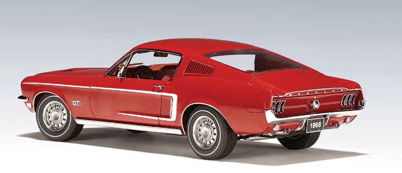 AUTOart: 1968 Ford Mustang GT 390 - Red (72801) in 1:18 scale