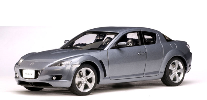 AUTOart: 2003 Mazda RX-8 (RHD) - Titanium Grey (75928) in 1:18