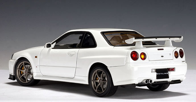 Nissan skyline gtr r34 white #10