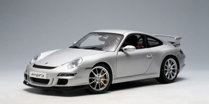 AUTOart: Porsche 911 (997) GT3 - Silver (77997) in 1:18 scale