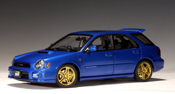 AUTOart: 2001 Subaru New Age Impreza WRX Wagon Sti - Blue (78632