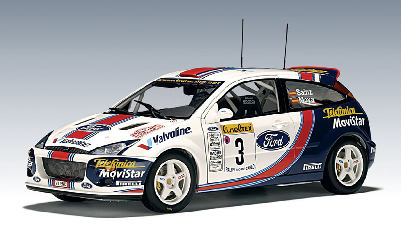 AUTOart: 2001 Ford Focus WRC - C.Sainz / L.Moya #3 (80111) in 1:18