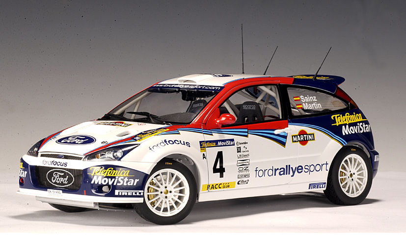 AUTOart: 2002 Ford Focus WRC - C.Sainz / L.Martin #4 (80211) in 1