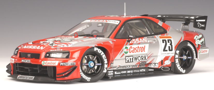 AUTOart: Nissan Skyline R34 GTR JGTC 2002 'Castrol Pitwork' #23 (80278) in  1:18 scale