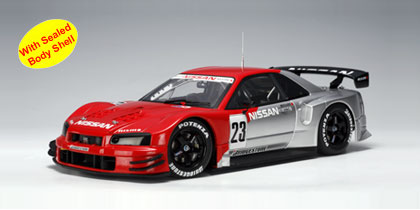 AUTOart: 2003 Nissan Skyline GT-R (R34) JGTC Test Car #23 (80380) in 1:18  scale