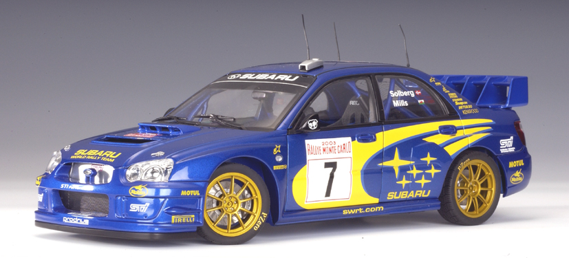 AUTOart: 2003 Subaru New Age Impreza WRC P.Solberg / P.Mills #7