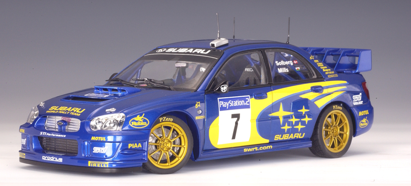 AUTOart: 2003 Subaru New Age Impreza WRC P.Solberg / P.Mills #7