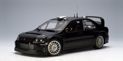 AUTOart: Mitsubishi Lancer WRC05 Plain Body Version - Black (80528) in 1:18  scale