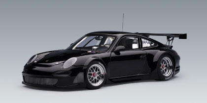 AUTOart: Porsche 911 (997) GT3 RSR Plain Body Version - Black (80787) in  1:18 scale