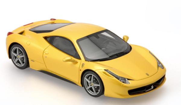 BBR Models: 2009 Ferrari 458 Italia - Yellow (Giallo Tristrato