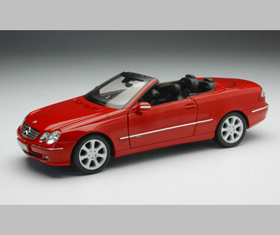 Kyosho: Mercedes-Benz CLK Cabriolet - Red (09003R) in 1:18 scale