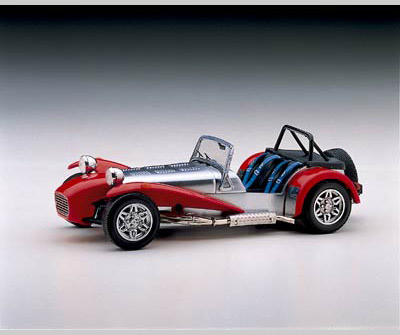 Kyosho: Caterham Super Seven - Red (07020R) in 1:18 scale - mDiecast