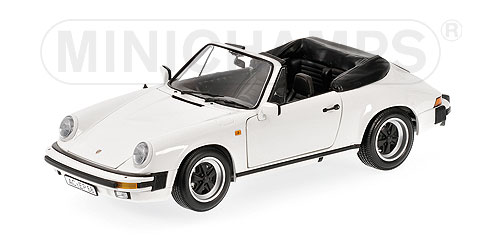 Minichamps: 1983 Porsche 911 Carrera Cabriolet - White (100 063031