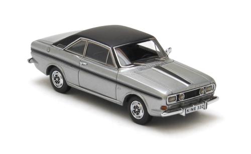 NEO Scale Models: 1968 Ford Taunus P6 15M RS - Silver w/ Black