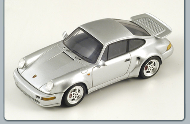 Spark: 1992 Porsche 911 Turbo S - Silver (S2032) in 1:43 scale