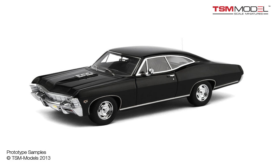 Truescale Miniatures Chevrolet Impala Ss 1967 2 Door Coupe Black Tsm144323 Im 1 43 Massstab