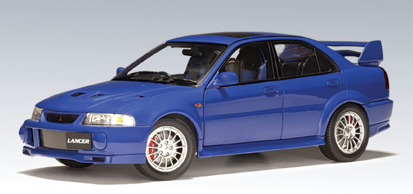 AUTOart: Mitsubishi Lancer EVO VI Street Car (RHD) - Blue (77151