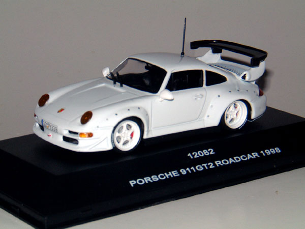 Sun Star: 1998 Porsche 911 GT2 Roadcar - White (12082) in 1:43 scale