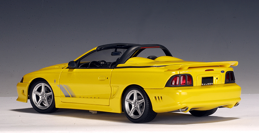 AUTOart: 1997 Saleen Mustang S351 Convertible - Yellow (72731) in 1:18