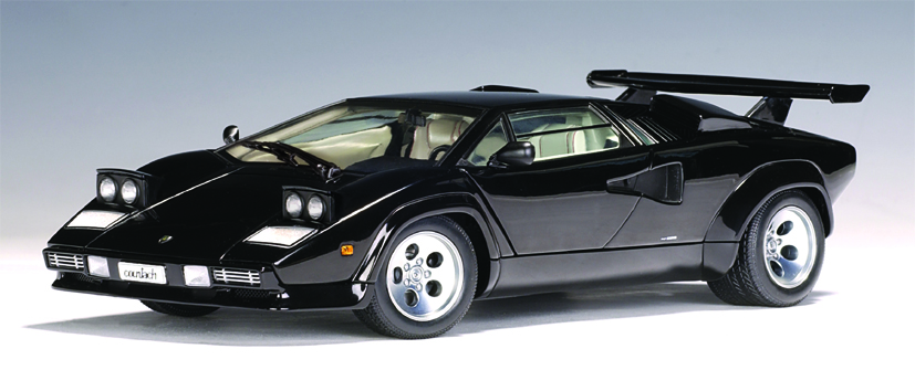 AUTOart: Lamborghini Countach 5000 S - Black (74533) in 1:18 scale -  mDiecast