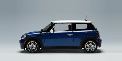 Autoart 06 Mini Cooper Lightning Blue Metallic White Roof Im 1 18 Massstab Mdiecast