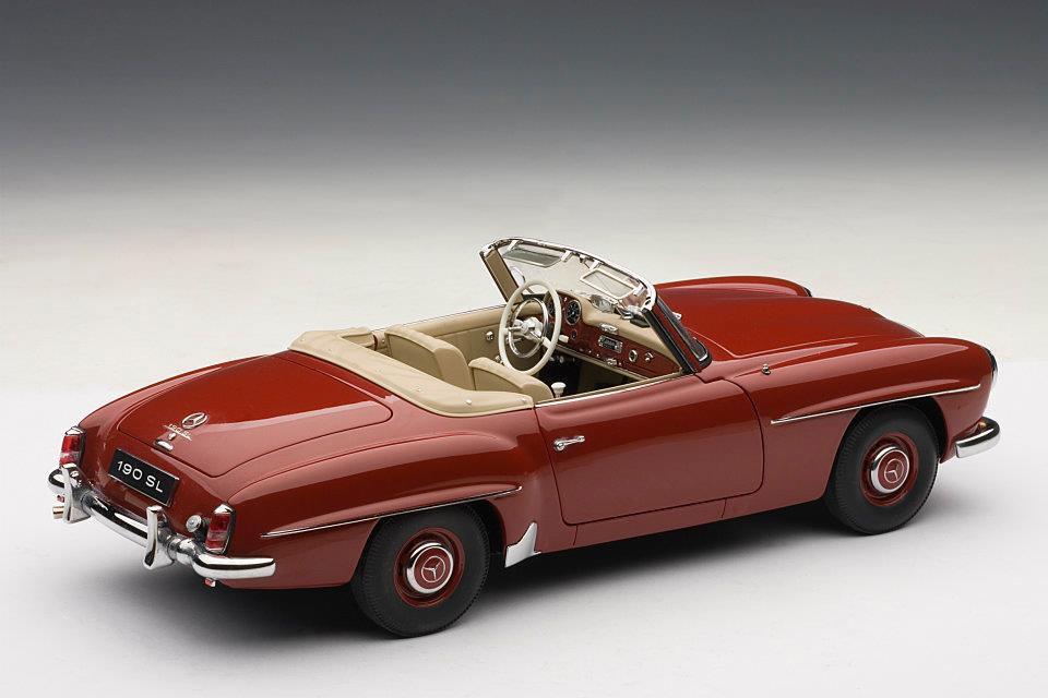 AUTOart: Mercedes-Benz 190SL - Red (76116) in 1:18 scale