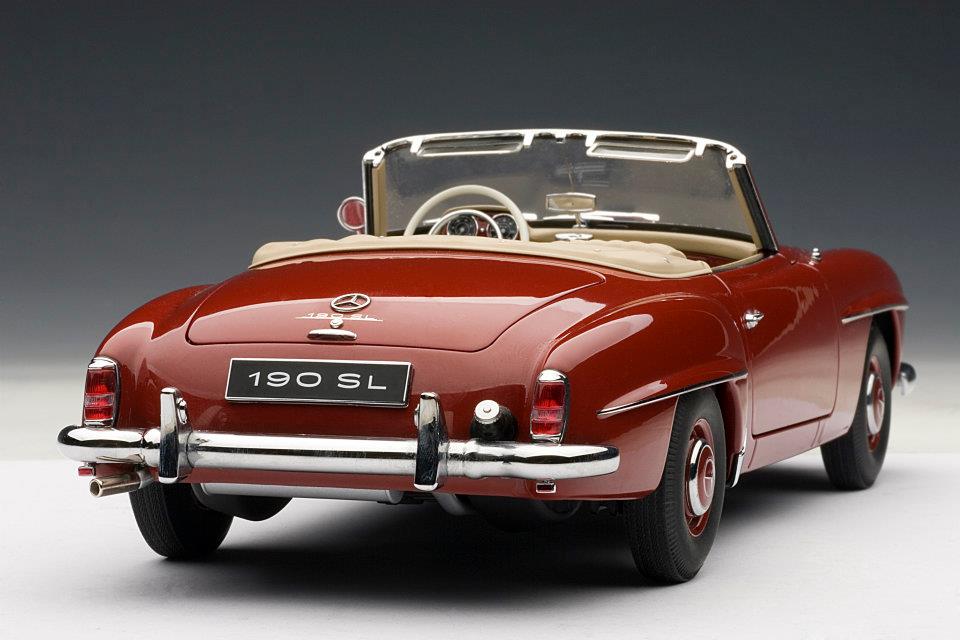 AUTOart: Mercedes-Benz 190SL - Red (76116) in 1:18 scale