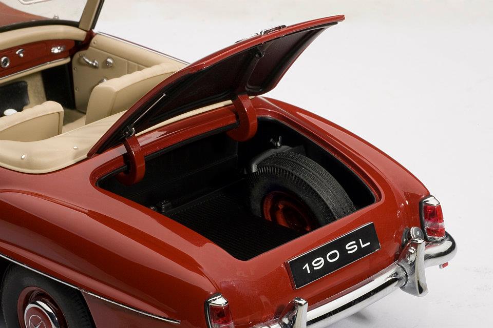 AUTOart: Mercedes-Benz 190SL - Red (76116) in 1:18 scale