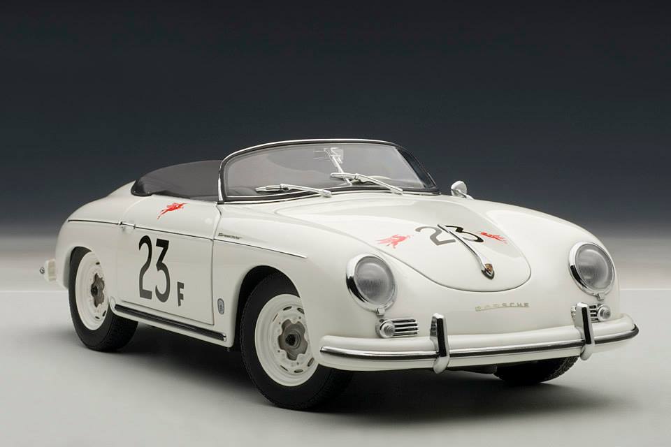 AUTOart: Porsche 356 Speedster #23F - White (77865) in 1:18 scale