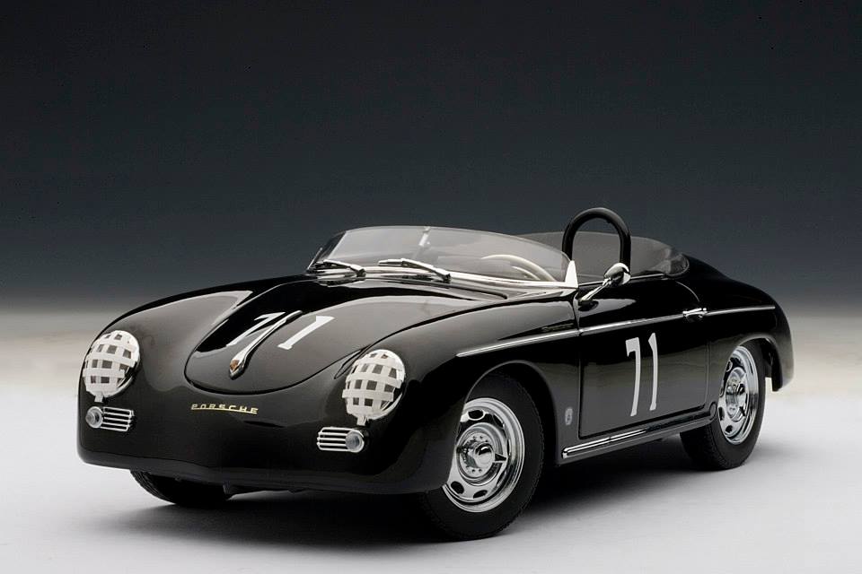 AUTOart: Porsche Speedster #71 Steve McQueen Version - Black (77866) in  1:18 scale