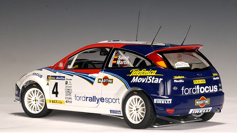 AUTOart: 2002 Ford Focus WRC - C.Sainz / L.Martin #4 (80211) in 1