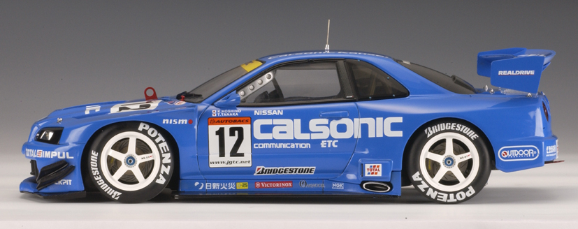 AUTOart: 2002 Nissan Skyline R34 GTR JGTC 'Calsonic' #12 (80276