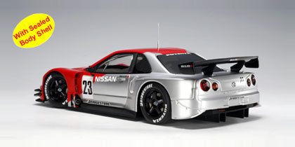 AUTOart: 2003 Nissan Skyline GT-R (R34) JGTC Test Car #23 (80380) in 1:18  scale