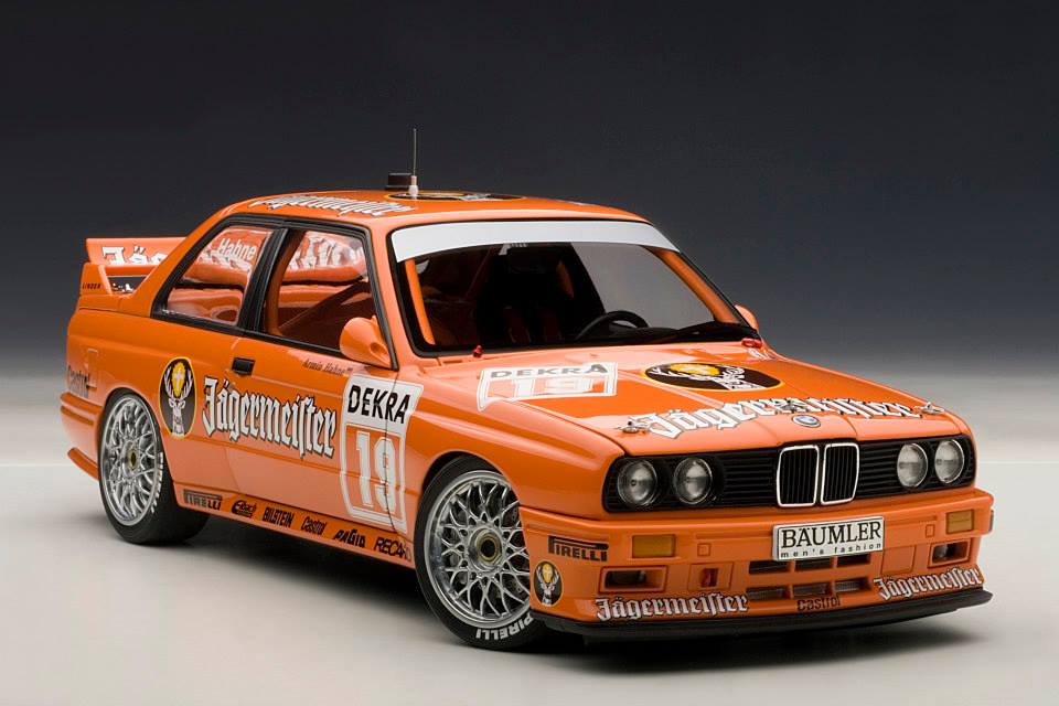 AUTOart: BMW M3 DTM 1992 'Jagermeister' Hahne #19 (89248) in 1:18 scale