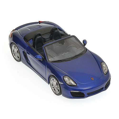 Minichamps: 2012 Porsche Boxster (981) - Blue Metallic (410 061030