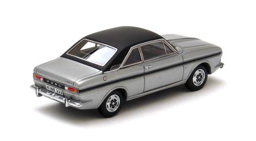 NEO Scale Models: 1968 Ford Taunus P6 15M RS - Silver w/ Black