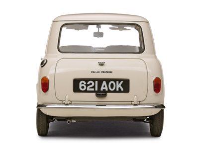 Sun Star: 1959 Morris Mini Minor Saloon - Old English White (5301