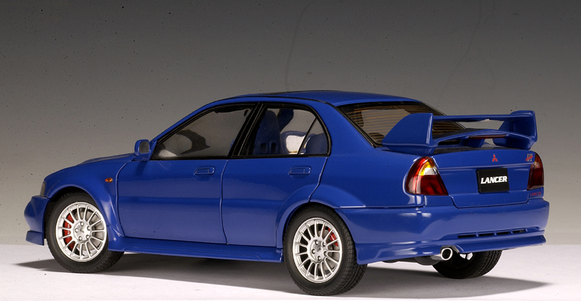 AUTOart: Mitsubishi Lancer EVO VI Street Car (RHD) - Blue (77151) in 1:18  scale